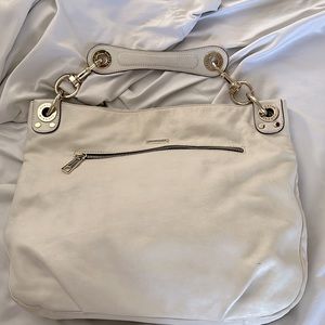 Rebecca Minkoff Cream Leather and Gold Hardware.